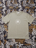 Equal2 Front logo Drop Shoulder T-Shirt in Grey Green