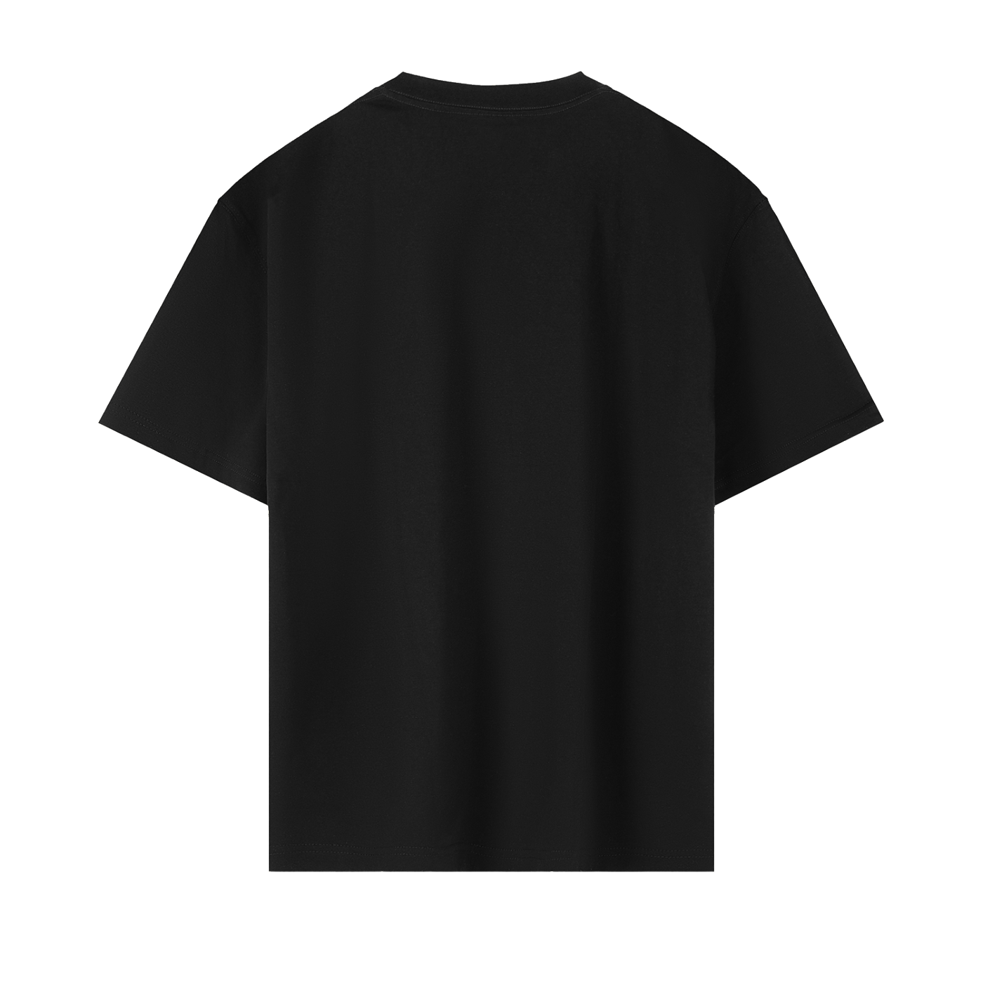 Equal2 Front logo Drop Shoulder T-Shirt in Black