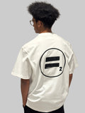 Equal2 Large back Logo Drop Shoulder T-Shirt in White